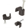 SupaLec Black Cable Clips - Round